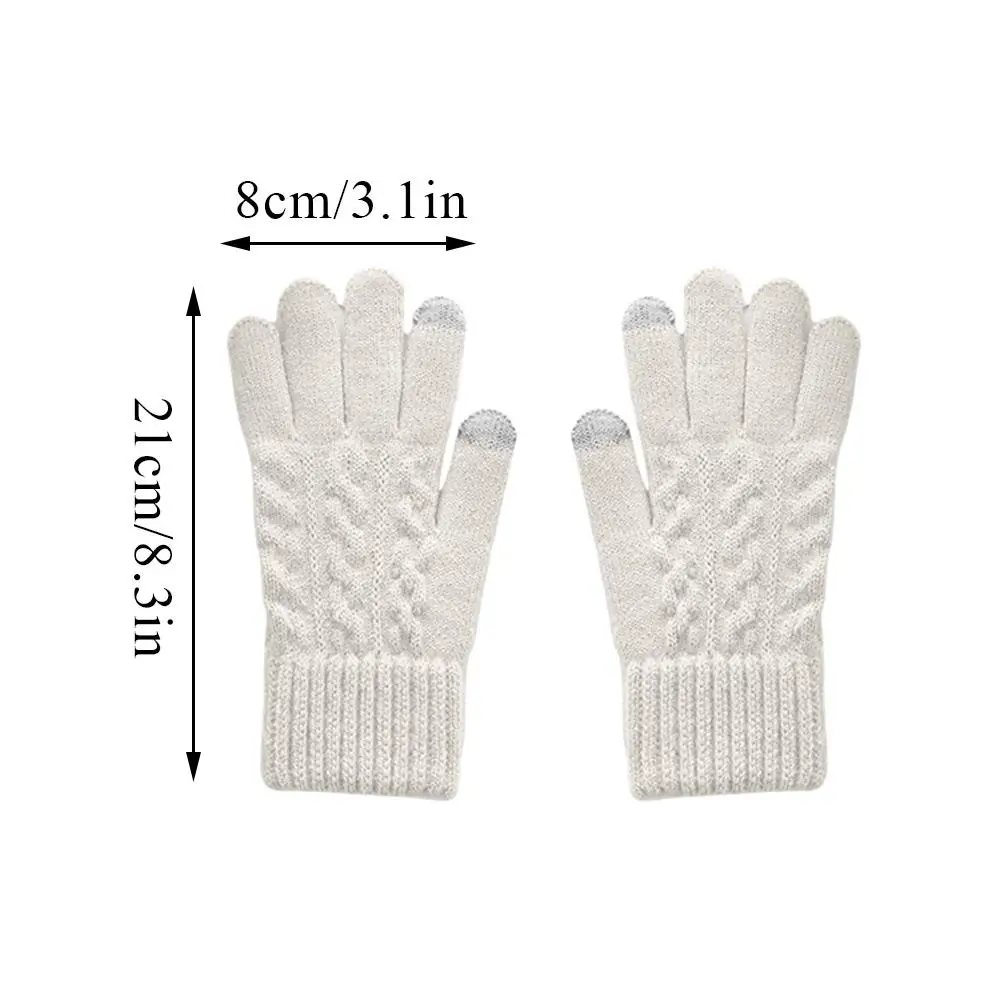 Unisex Gestrickte Handschuh Outdoor Radfahren Fahren Handschuhe Frauen Warme Voll Finger Handschuhe Winter Touchscreen Handschuhe Fäustlinge Sport Handschuh