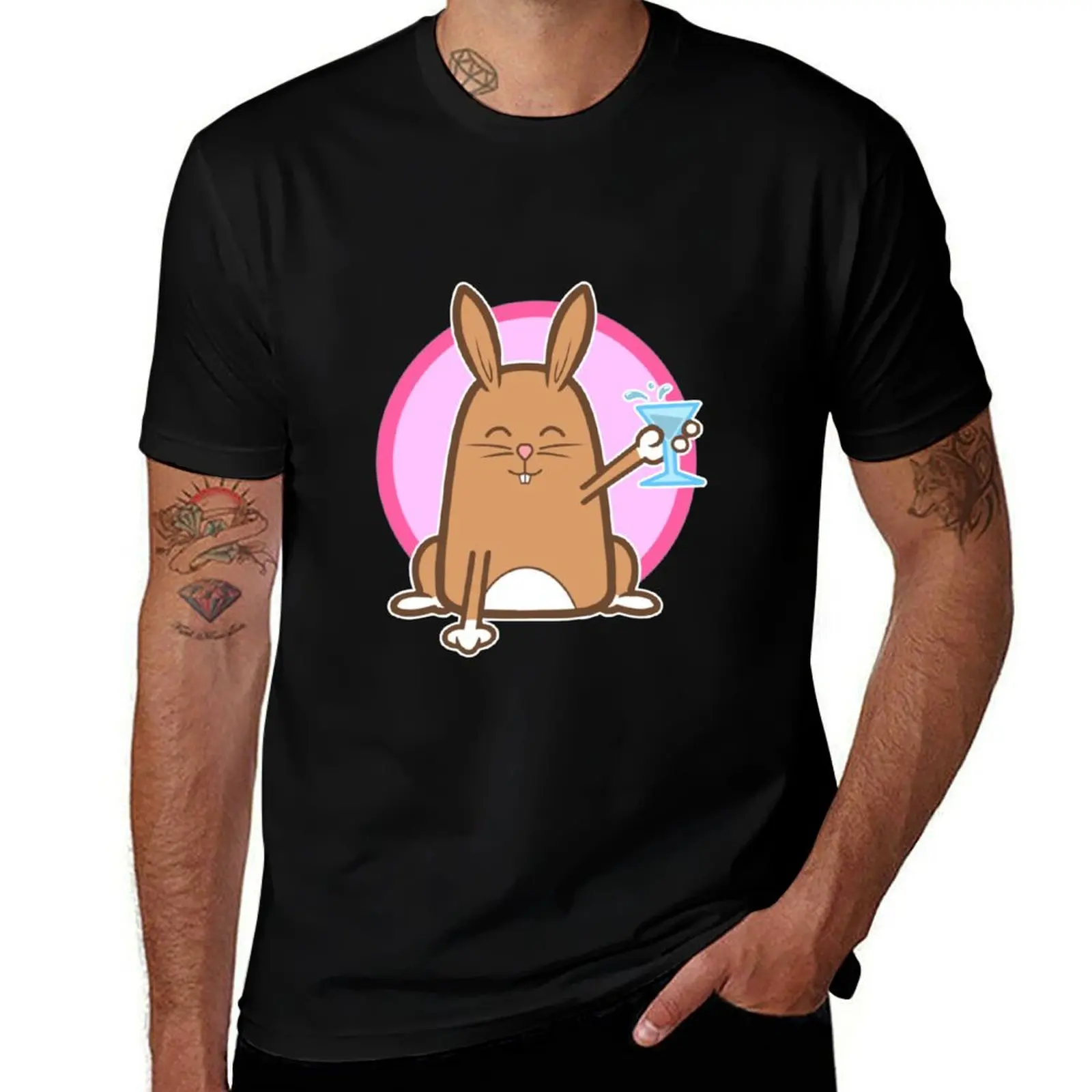 

Gin Bunny T-Shirt funny t shirts man men t shirt cotton 100% t shirts designer T-Shirt