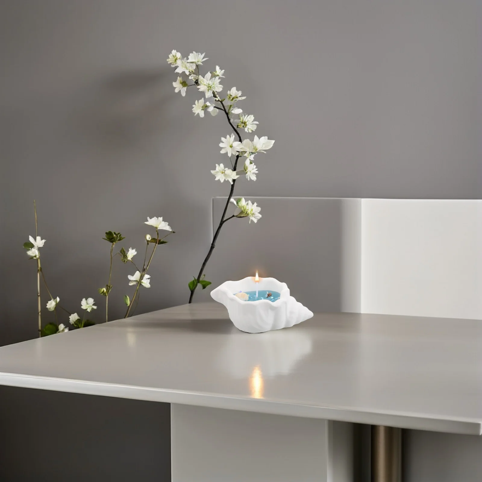 ديكور عطري على شكل محارة معطرة يدويًا لغرفة النوم والمكتب ورائحة تدوم طويلاً للديكور الداخلي