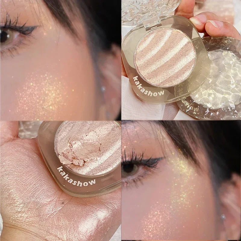 Diamond Glitter Highlighter Powder Shiny High gloss Highlighter Contour Palette Brighten Face Body Shimmer Illuminator Cosmetic