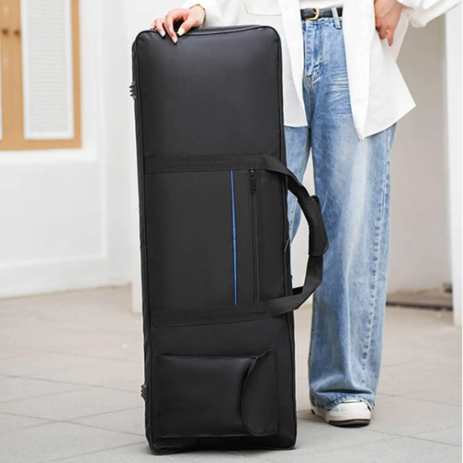 61-Key Keyboard Bag, 600D Oxford Fabric, Padded Musical Accessory - view 3
