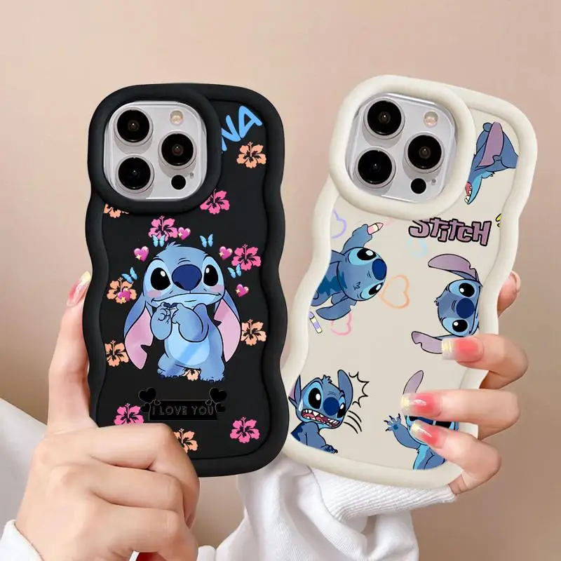 Disney Stitch Phone Case for Xiaomi Redmi 12 4G 12C 13C 5G 8 9C 9T 10 10C A1 A2 Plus Poco X3 NFC X3 Pro X5 Bumper Cover