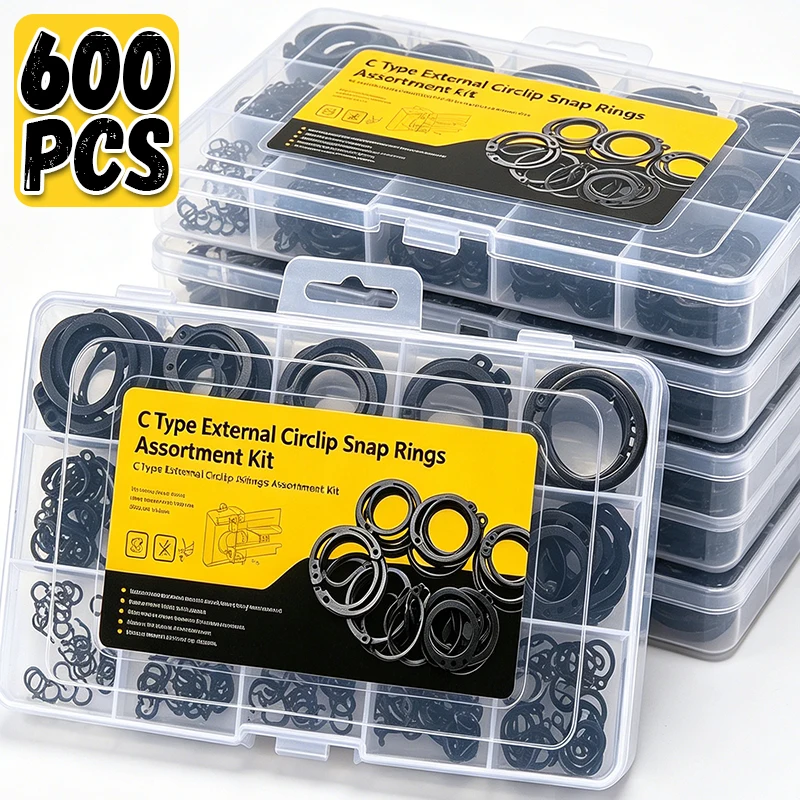 

3mm-32mm Circlip Snap Washers Assortment Kits External Retaining C-Clips Rings for Automobiles Shaft Bearing Fasteners Wholesale