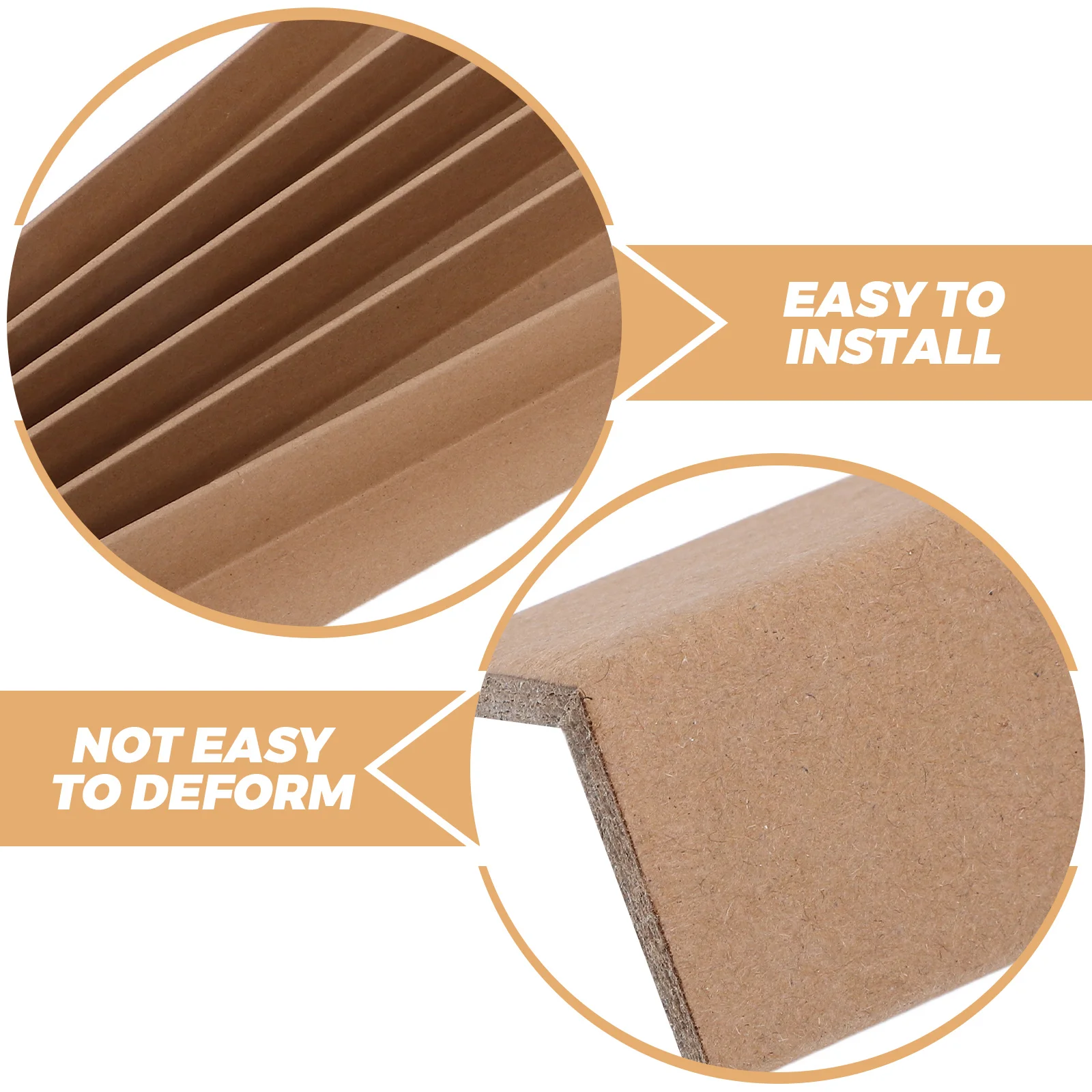 20Pcs Reinforced Packaging Protectors Cardboard Edge Guards for Boxes Impact Resistant L-Shaped Corner Protection in Logistics