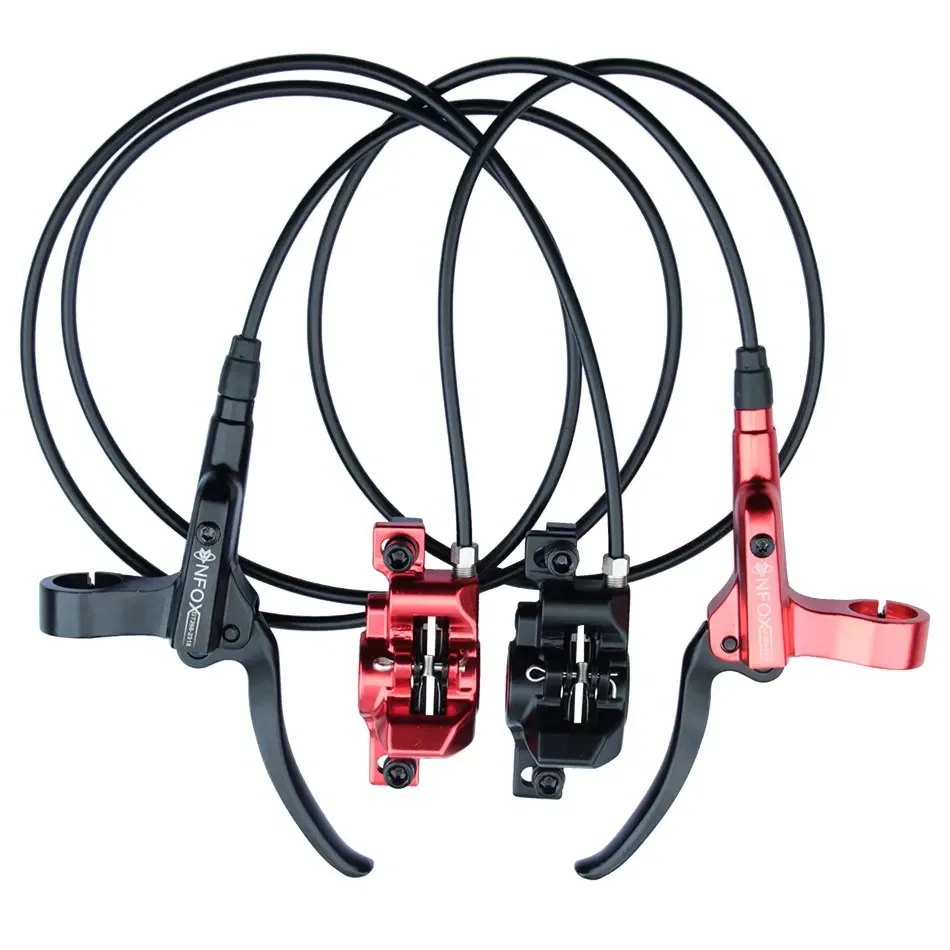 

Гидравлический дисковый тормоз NFOX GT268 MTB с ротором 160 мм, черно-красный, для горных велосипедов, детали для велосипедов с ЧПУ