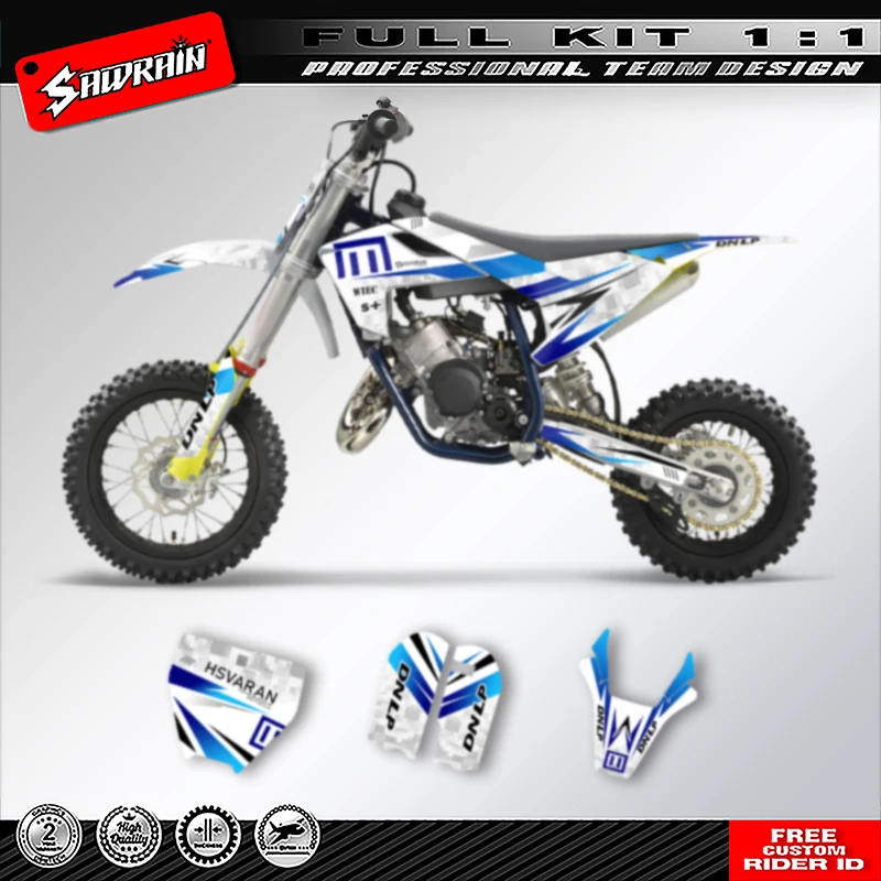 

Sawrain Full Set Motorcycle Graphics Decals Stickers Kit for TC50 2017 2018 2019 2020 2021 2022 2023 007