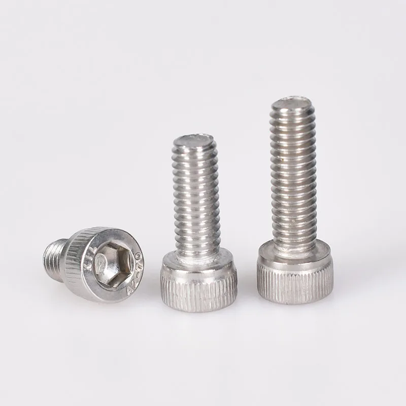 Pernos Allen de acero inoxidable 304, tornillo hexagonal roscado, tornillos de cabeza hueca hexagonal, metalurgia, 6mm-40mm, DIN912 M2 M3 M4 M5 M6