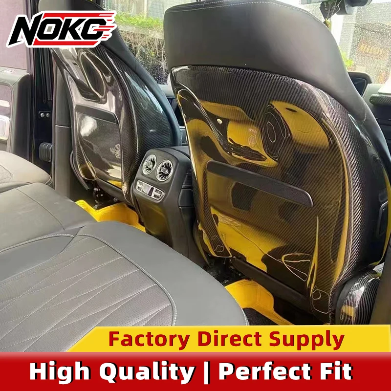 Dry Carbon Fiber Front Seat Back Cover for Mercedes-Benz G-Class W464 W465 G350 G500 G63 1:1 Replacement Seat Back Panel Trim