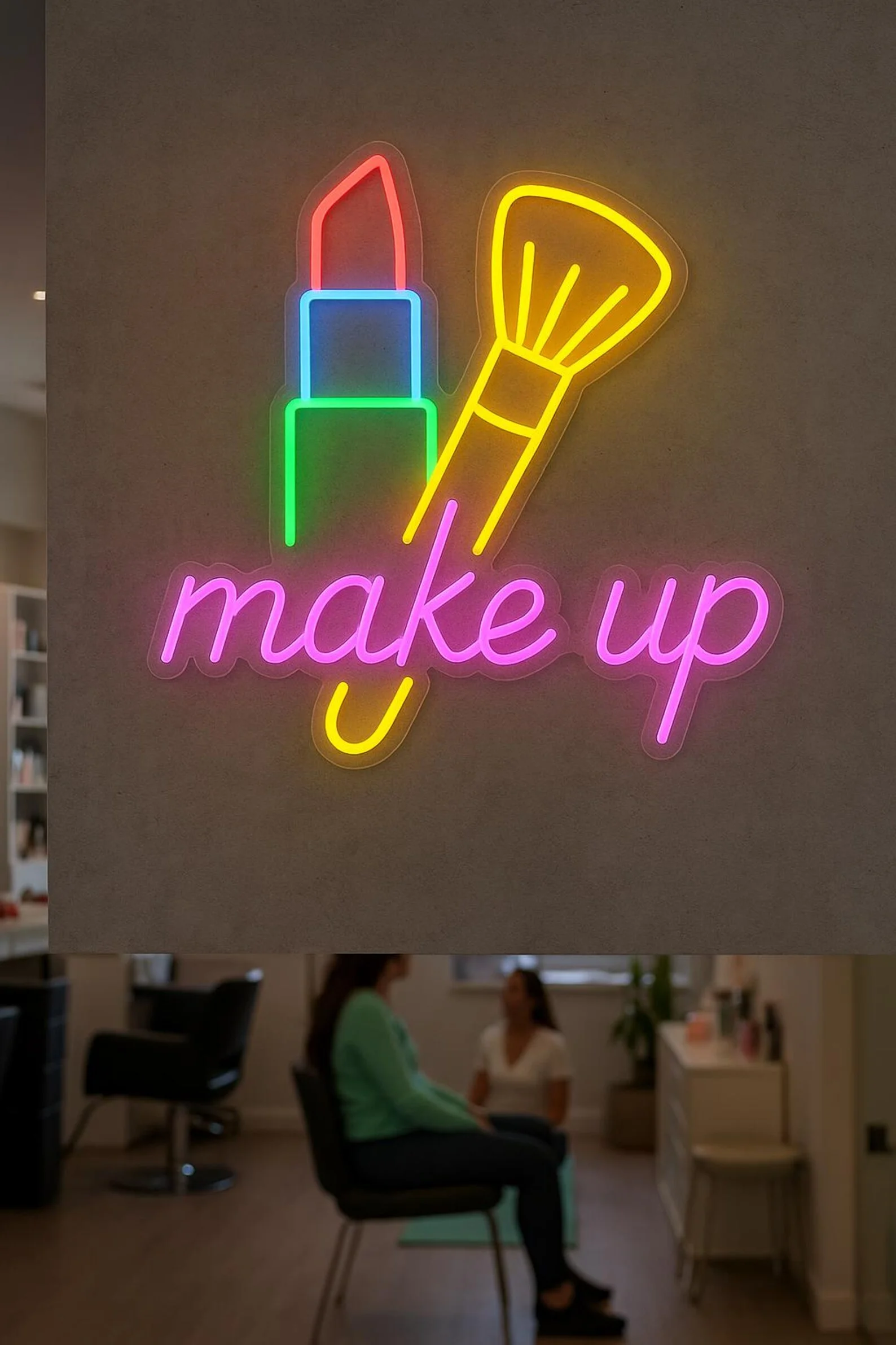 Make Up Neon Sign, Beauty Salo - Beauty Makeup Salon 评论和价格