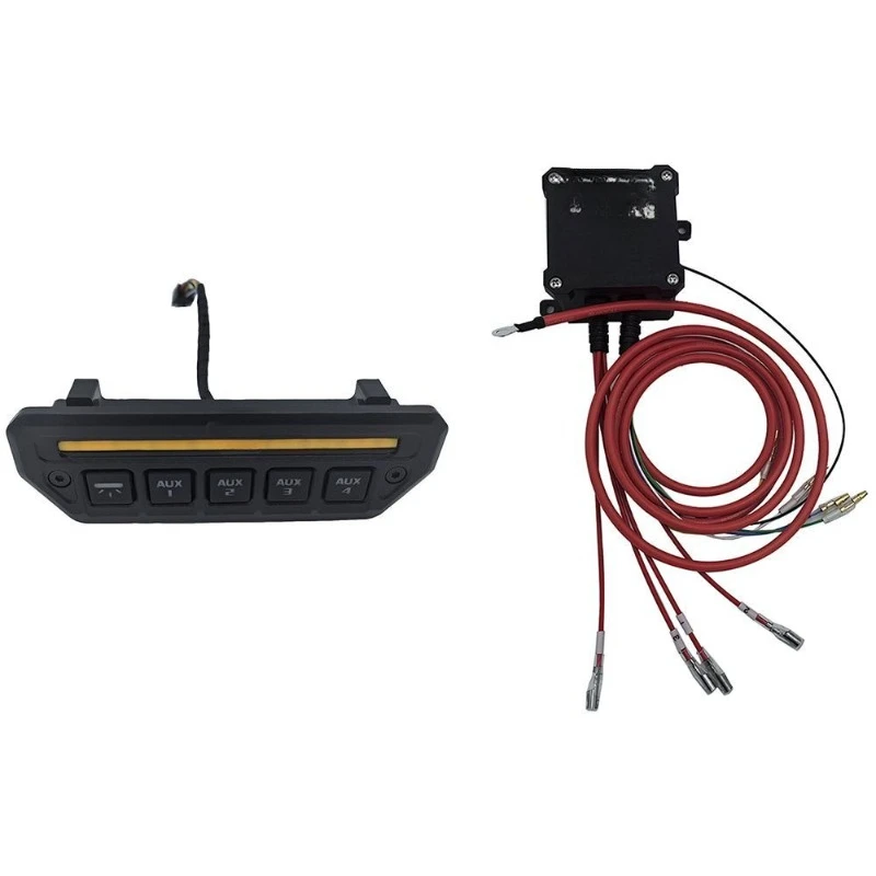 

Interior switch integrated belt, lighting, auxiliary switch