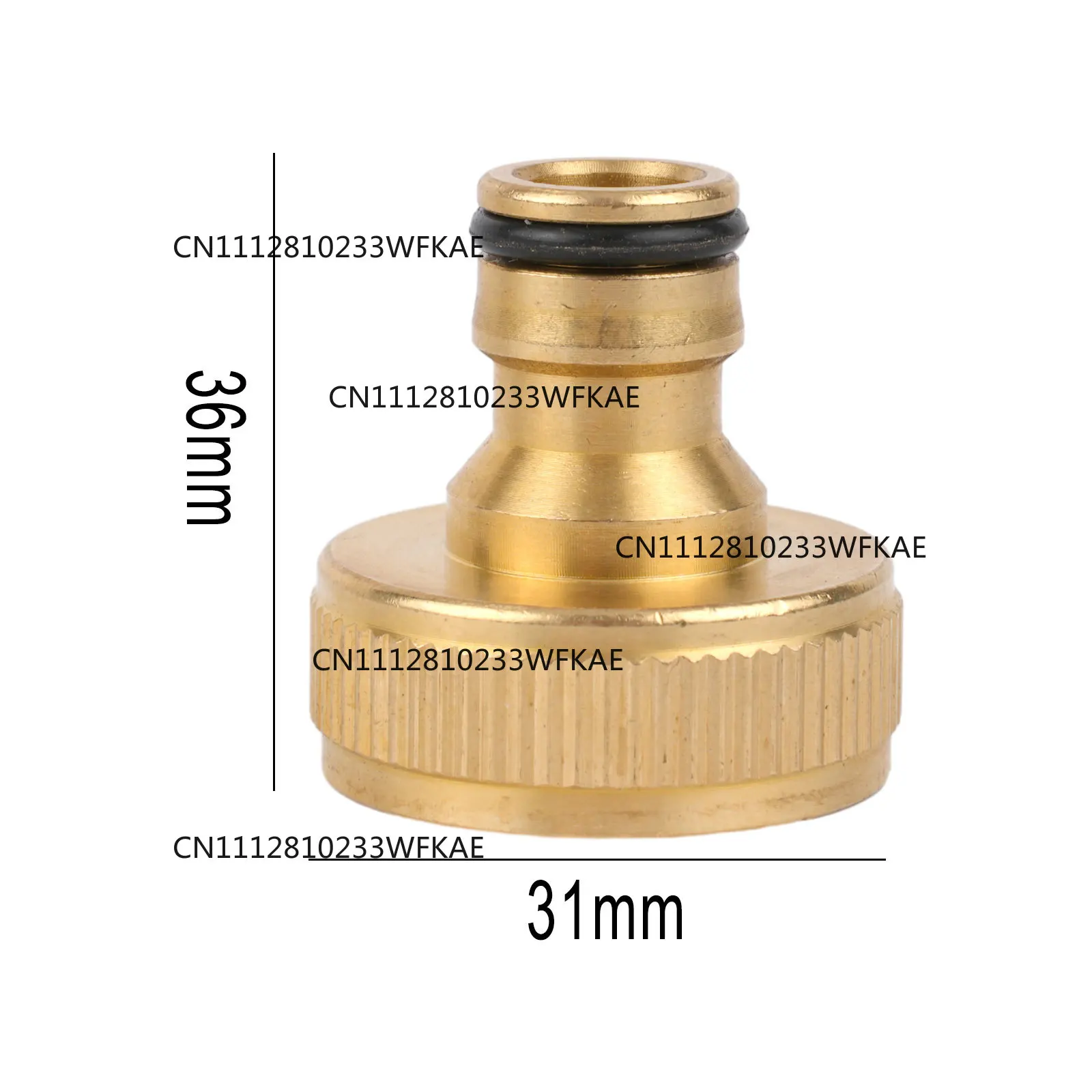 2pcs  1inch BSPF Brass Fitting Hose Tap Pipe Connector Garden Car Wash Water Gun Pipe Joint Faucet Adapter view 6