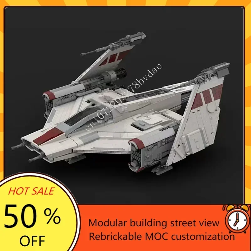5833PCSPegasus Starfighter Space War Military MOC SpaceShip Battle Model Custom Puzzles Architecture DIY Assembly Model Toy Gift
