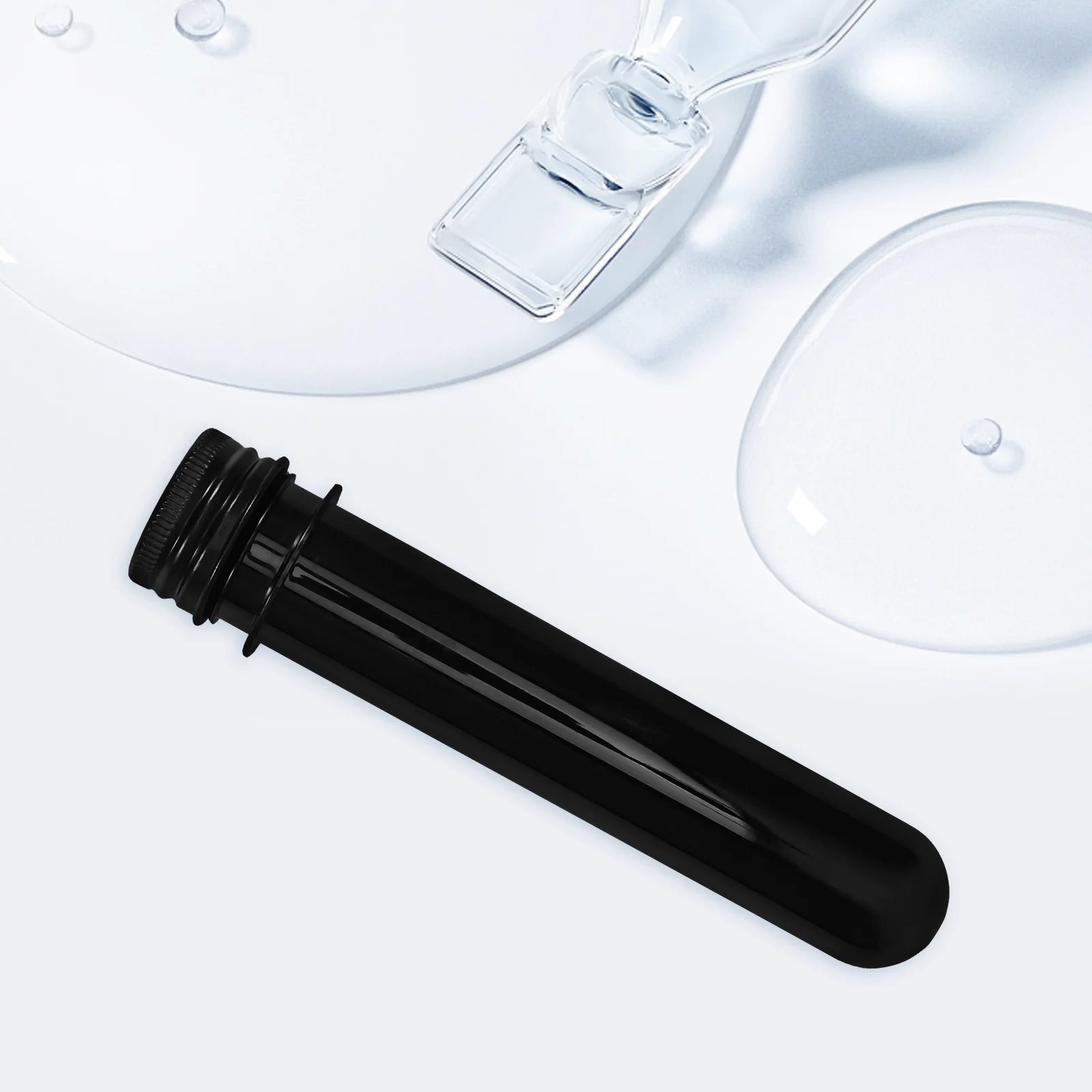 

10Pcs Small Plastic Test Tubes with Lids for Face Mask Sheets Bath Salt Candy Storage Secure Seal Lightweight Travel Daily Use