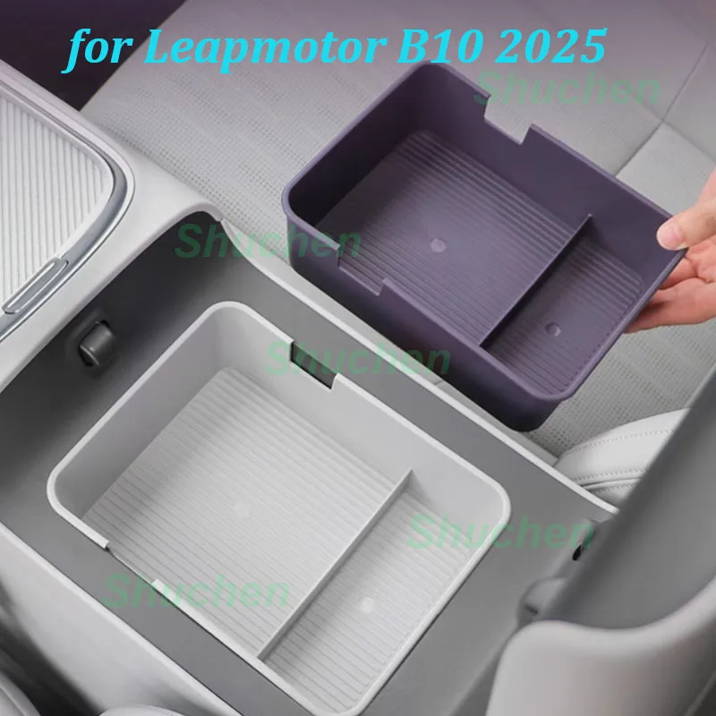

Car Armrest Storage Box for Leapmotor B10 2025 Central Console Case Original Car Color Storage Box Stowing Interior Accessories