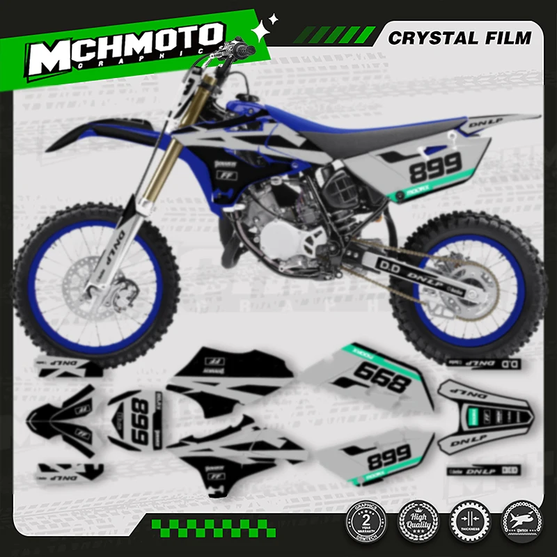 

MCHMFG Custom Team Motorcycle Decal Stickers Kit for YAMAHA YZ85 2015 2016 2017 2018 2019 2020 2021