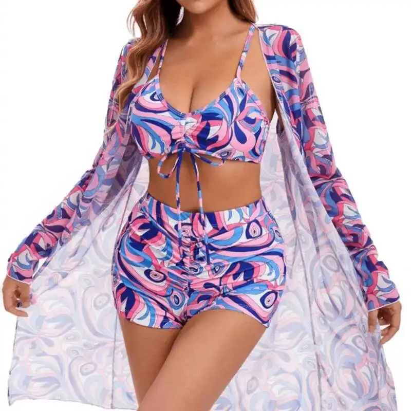 

Summer Sexy Bikinis Female Swimsuits Women Three-Piece Swimwear Beach Swim Wear Bathing Suits Brazilian Bikini Set Pool Bather