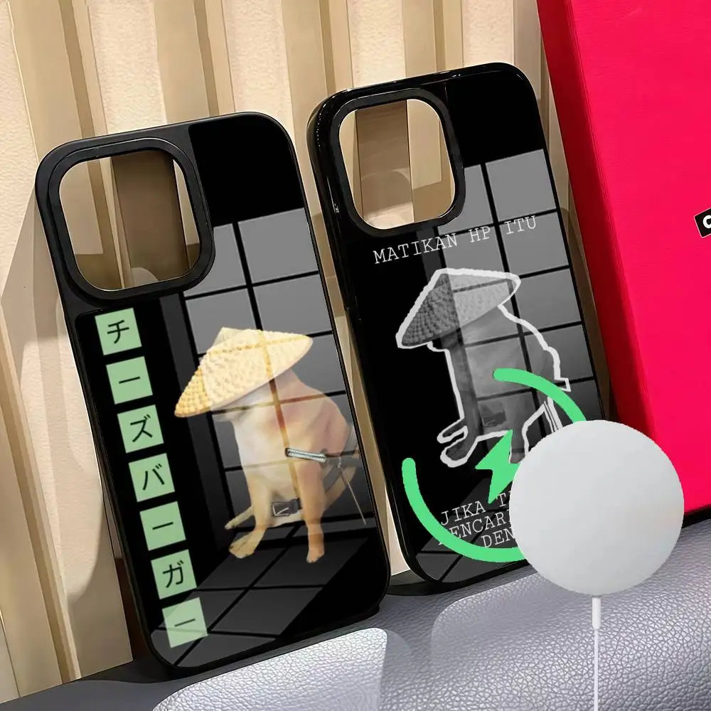 

Doge Dog Cheems Meme Phone Case Phone Case For Iphone 16 15 14 12 11 13 Pro Max Mini Puls Magnetic Glass Cover