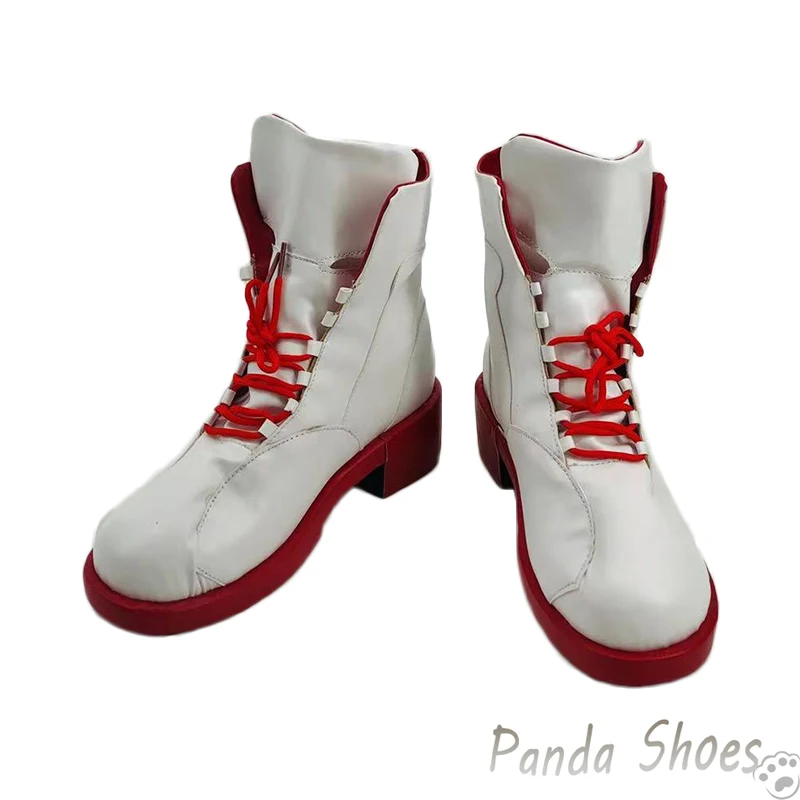 Chainsaw Man Cosplay Shoes, White Encounaker Boots, Comic Power Costume, Prop Shoes, Anime Cosplay, Halloween