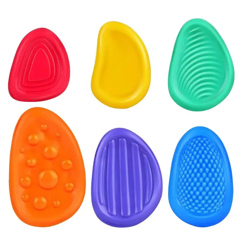 

Silicone Sensory Stone Textured Soft Silicone Sensory Stone No Noise Relaxing Toy For Home Work Area Park School And Outdoors