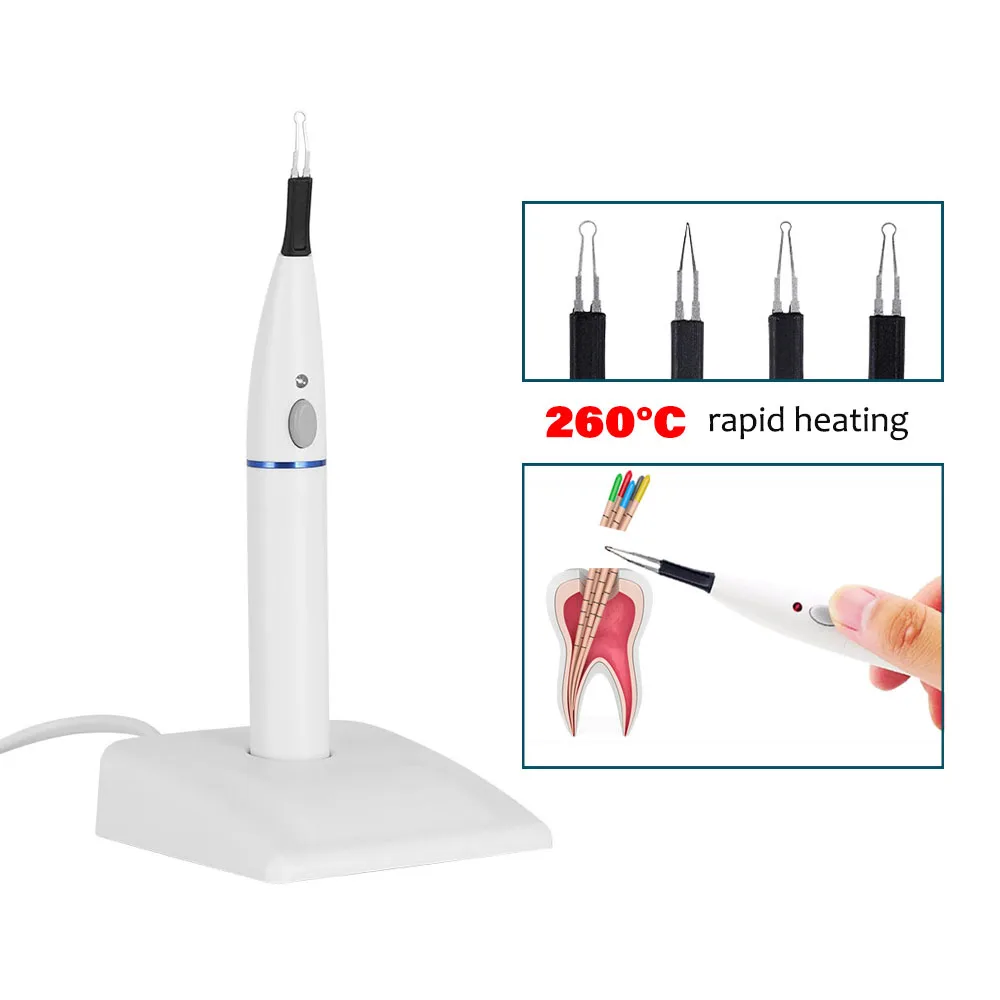 

Wireless Dental Endo Gutta Percha with 4 Tips, Teeth Whitening Endo Gutta Dental Equipment Dental Endodontics Cutta Percha