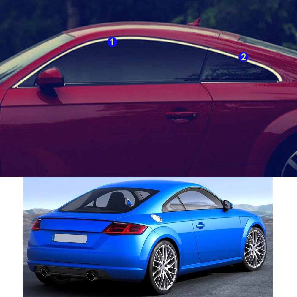 

Наклейка на автомобиль для Audi TT 2015 2016 2017 2018 2019 2020, украшение, столб, окно, средняя полоса, отделка, капоты рамы