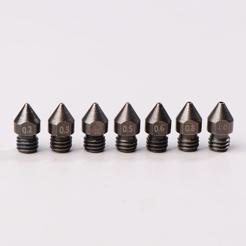 3D Printer Accessories CR-6SE Nozzle MK8 Upgraded Version S1 Chrome Zirconium Copper Brass Tool