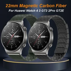 22mm Magnetic Carbon Fiber Strap For Huawei Watch Gt 2 Pro Bracelet For Huawei Watch 4 4Pro GT2e GT2 3 46mm GTR 47 GTR4 3Pro 2e