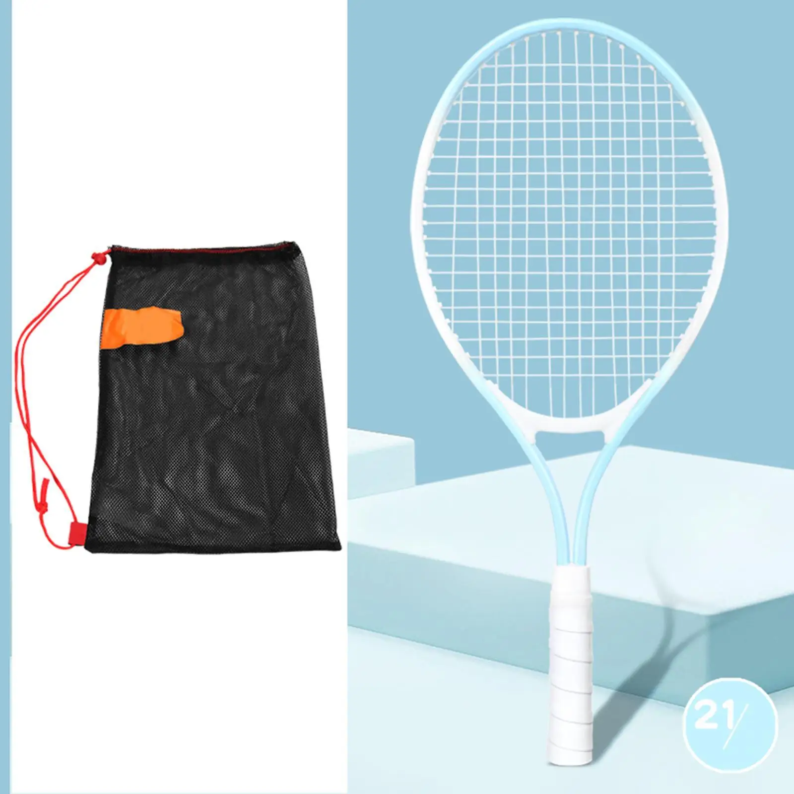 

Kids Tennis Racket 21 inch Professional for Boys Girls Iron Alloy Frame Racquet for Park Outdoor Game Beginners