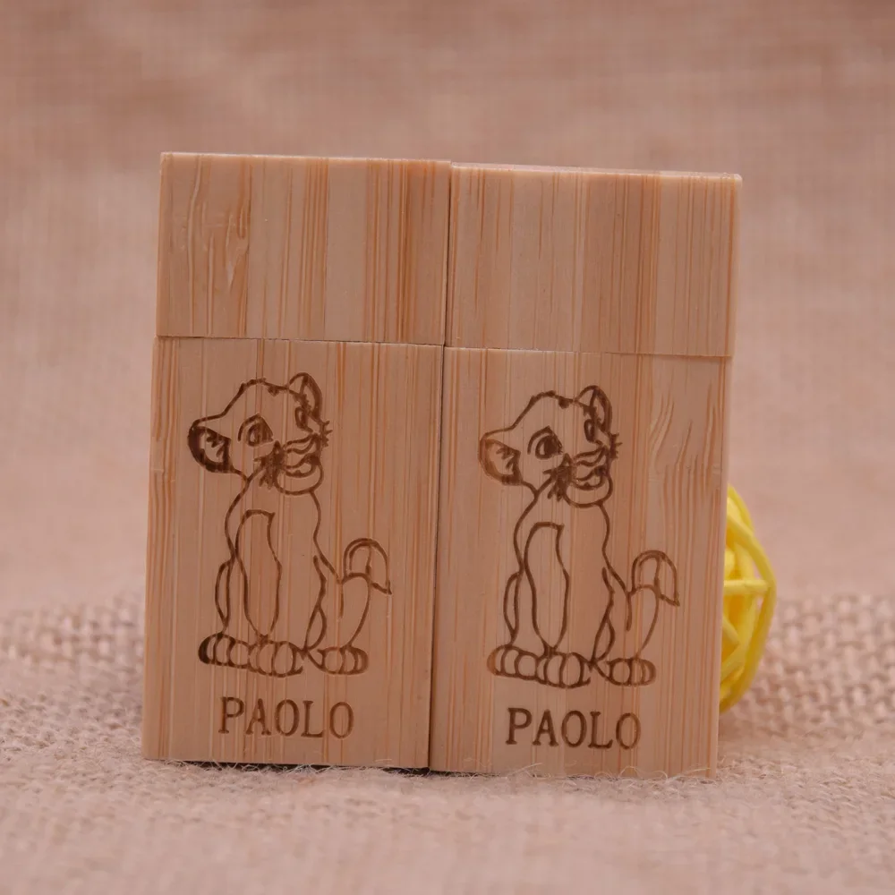 10/20/50pcs/lot Custom Logo Wooden Pen Drive USB 2.0 Flash Drive 4GB 8GB 16GB 32GB 64GB Memory Stick Photography Wedding Gift