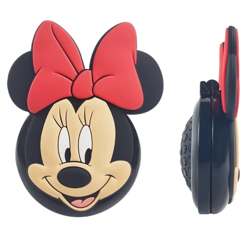 Disney Hair Comb Minnie Mouse Air Cushion Combs Mirror Cartoon Figure Portable Massage Hair Brush Dual-use Hairdressing Tool view 3