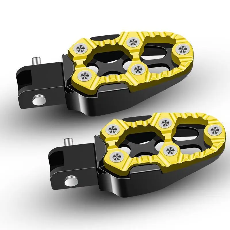 

Мотоцикл, модифицированные аксессуары для педалей внедорожников, двухцветная задняя педаль из алюминиевого сплава для мотоцикла Victory