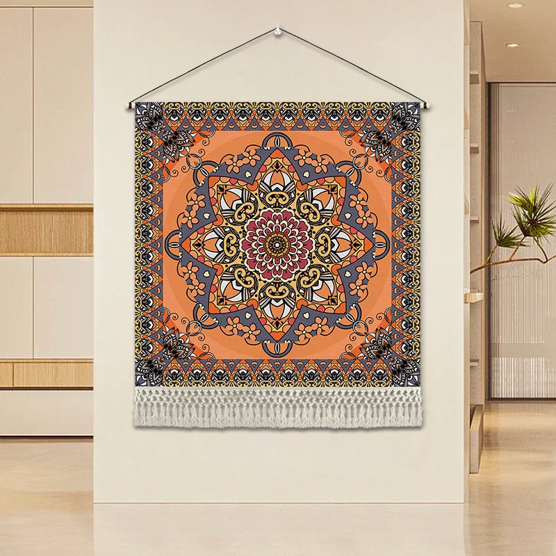 ‌Bohemian Tapestry Wall Art - Living Room Background Mural Bedroom Headboard Decor B&B/Inn Wall Hanging, Ethnic Style Home Decor