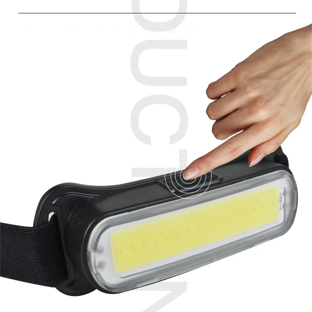 Super Bright COB Headlamp Portable Work Light USB Rechargeable Head Torch Outdoor Waterproof Searchlight Outdoor Travel Lantern