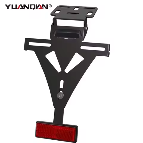 Motorcycle Adjustable Angle License Number Plate Frame Holder Bracket For Yamaha Yzf R1 R3 R6 R15 R25 Fz6 Mt-07 Honda CBR1000R