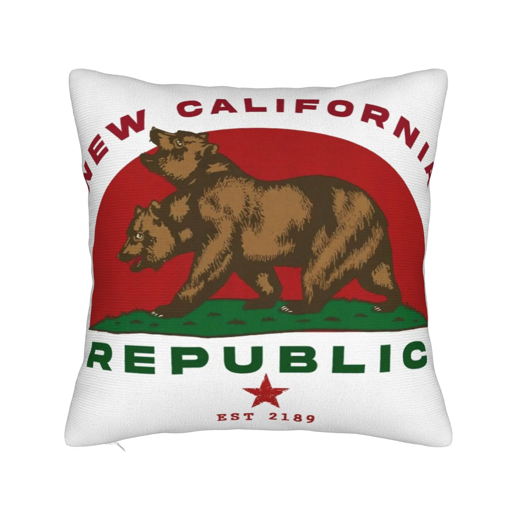 Decorative Pillowcase Republic California Merchandise Seat  Pillow Case Cover Square Multi Size