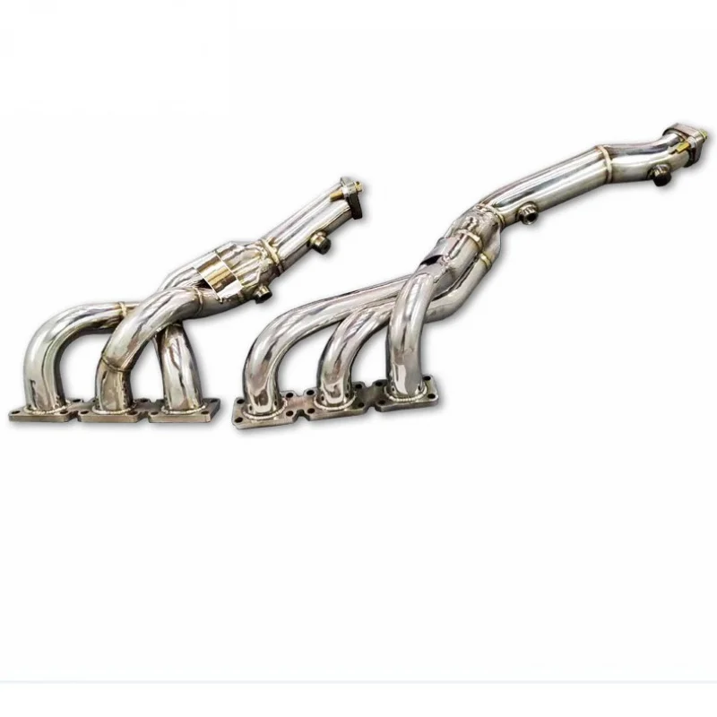 

The first section of plantain Exhaust manifold For BMW 325/330 E46 3.0L 2003-2005 Catless downpipe Exhaust Downpipe