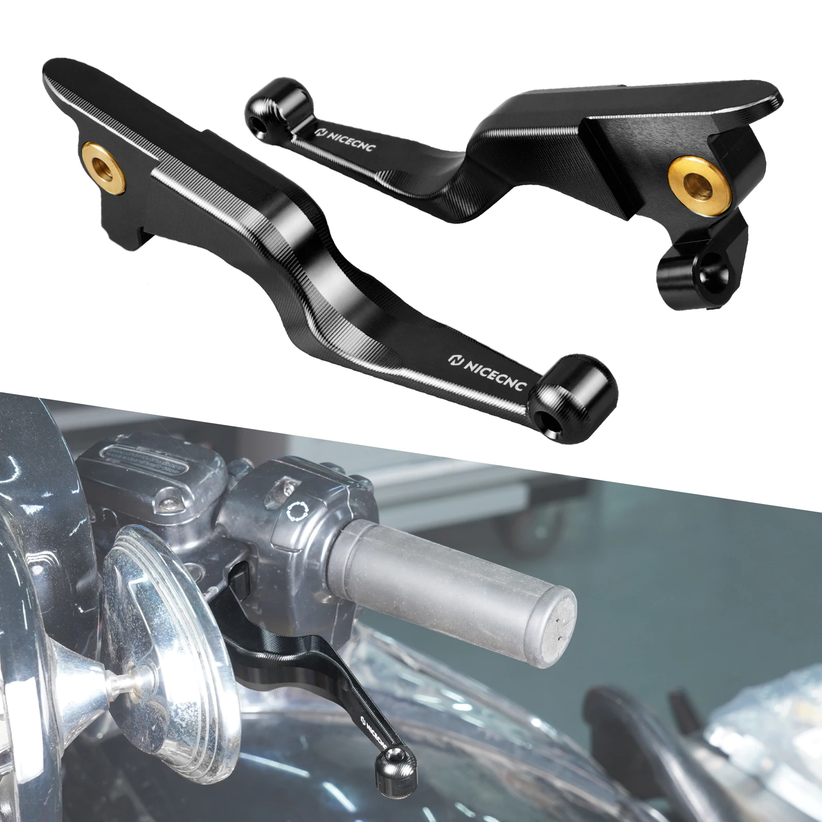 

Motorcycle Shorty Clutch Brake Lever for Harley Road King Classic Street Glide Road Glide Ultra/Limited Ultra Limited 2017-2020