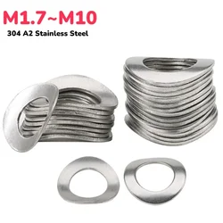 M1.7 M2 M2.5 M3 M4 M5 M6 M8 M10 304 A2 Stainless Steel Curved Washers Wave Spring Washer