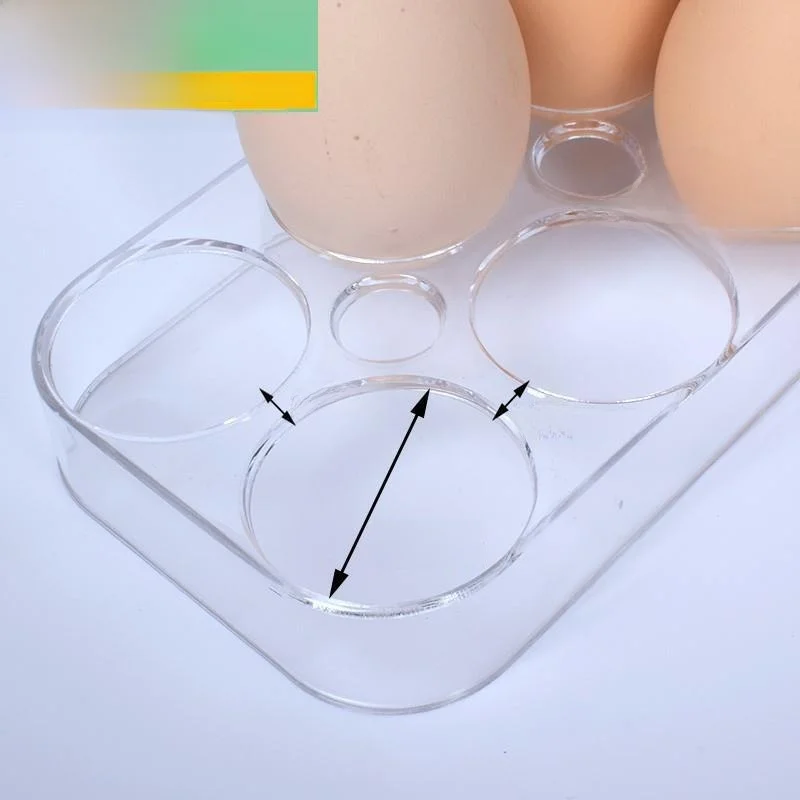 Egg Storage Box Refrigerator Side Door Organizer PS Freshness Preservation Layered Arrangement Flip Egg Rack Tray