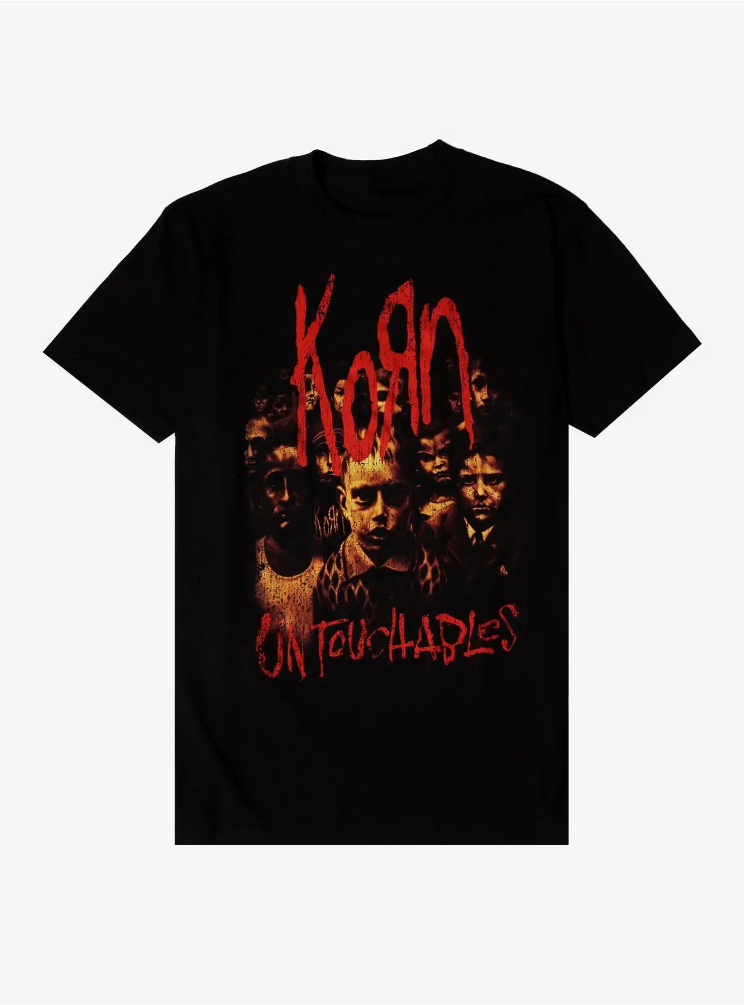 Korn Metal Band Graphic Cotton Tshirt Unisex Women Men Short Sleeve Oversized Loose Tshirt Casual Vintage Retro Daily Brand Tees