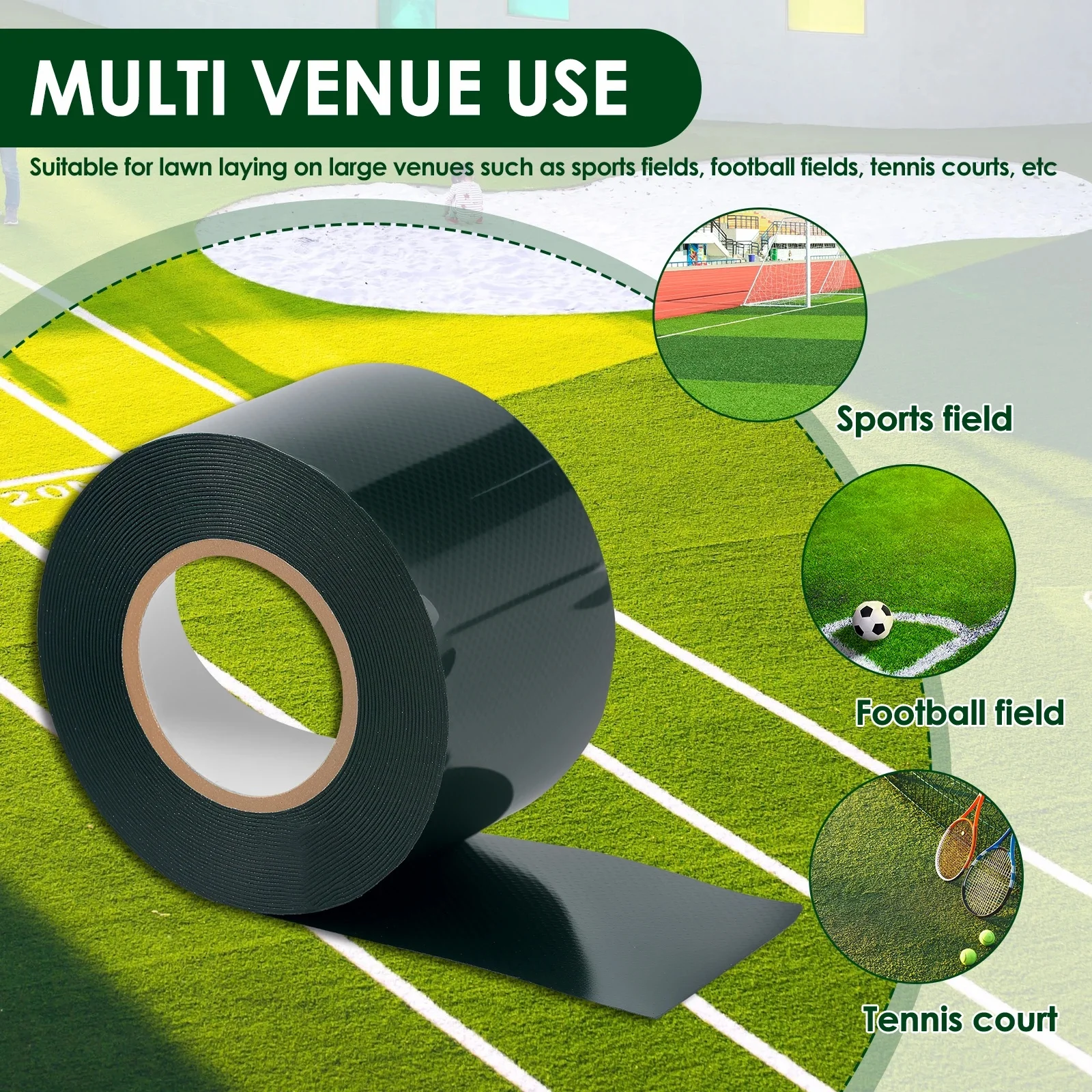 

Double Sided Artificial Turf Tape Adhesive Grass Seam Tape Garden Carpet Lawn Repair Connecting Fixed