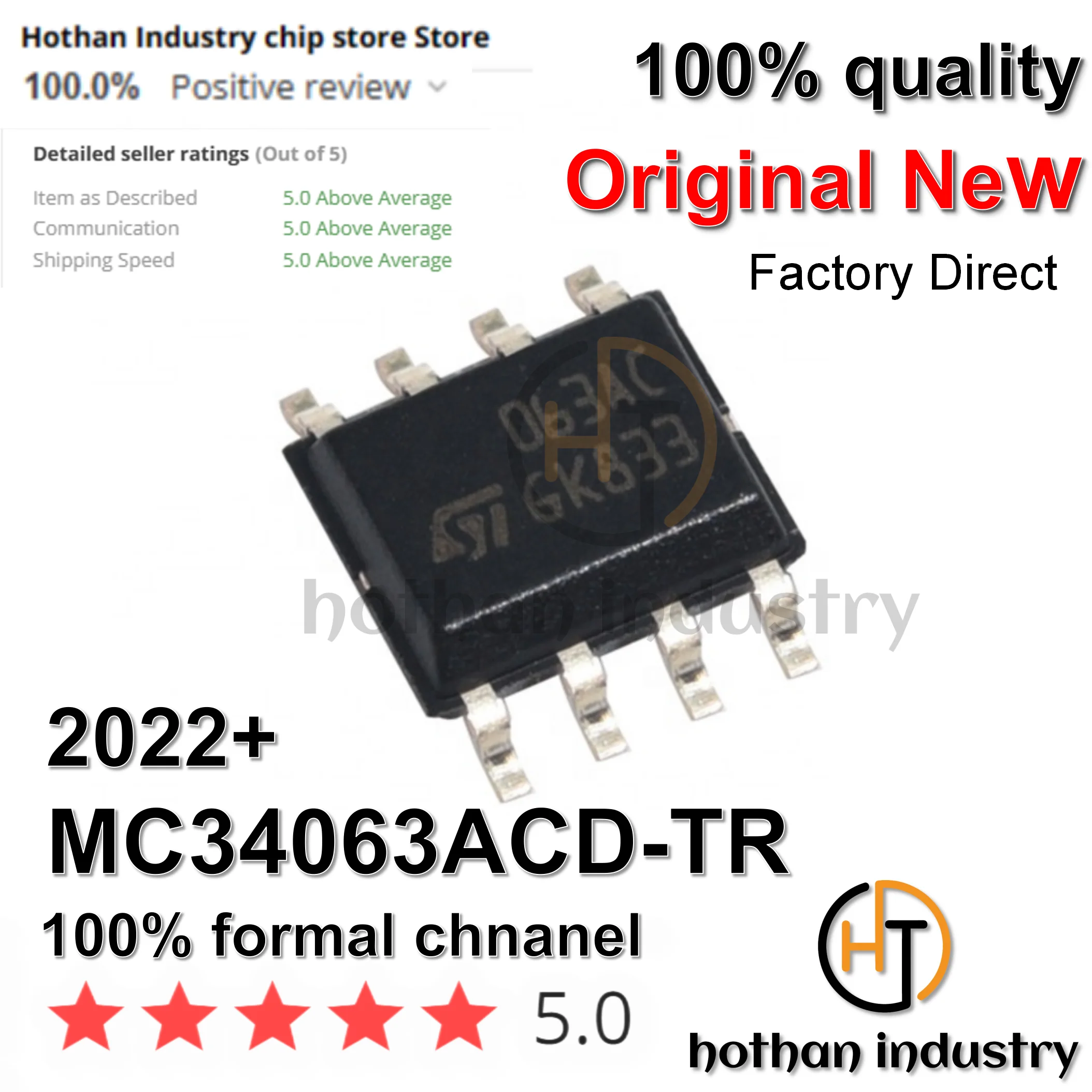 （10PCS）MC34063ACD-TR High Quality New 100% Original Switching Voltage Regulators 3.0 to 40V DC-DC Cnv