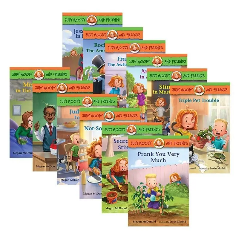 12 Books Judy Moody And Friends Bestselling Children's Enlightenment Books Full Color Chapter Book Books