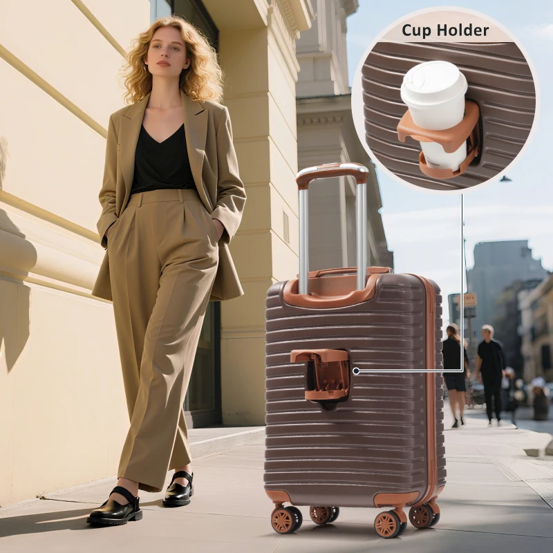 

Большой набор Hardshell с замком TSA 360° ° Легкие прочные дорожные чемоданы Spinner Wheels для женщин и мужчин, ручная кладь в клетку