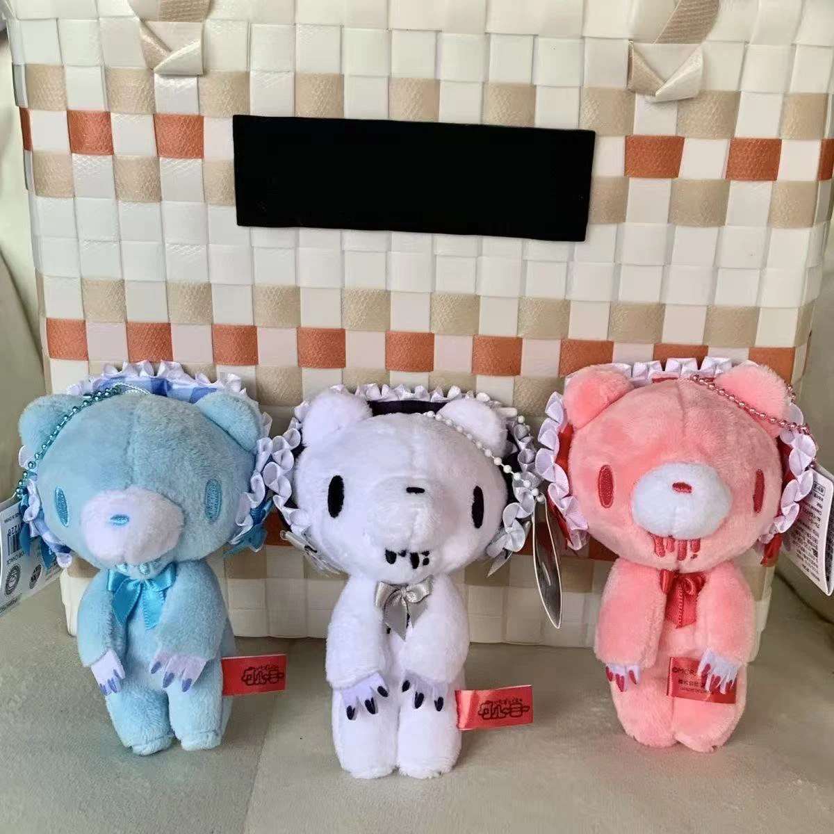 12cm Gloomy Plush Doll Keychain Anime Figure Bag Accessories Kids Stuffed Toys Cute Girls Collect Gift