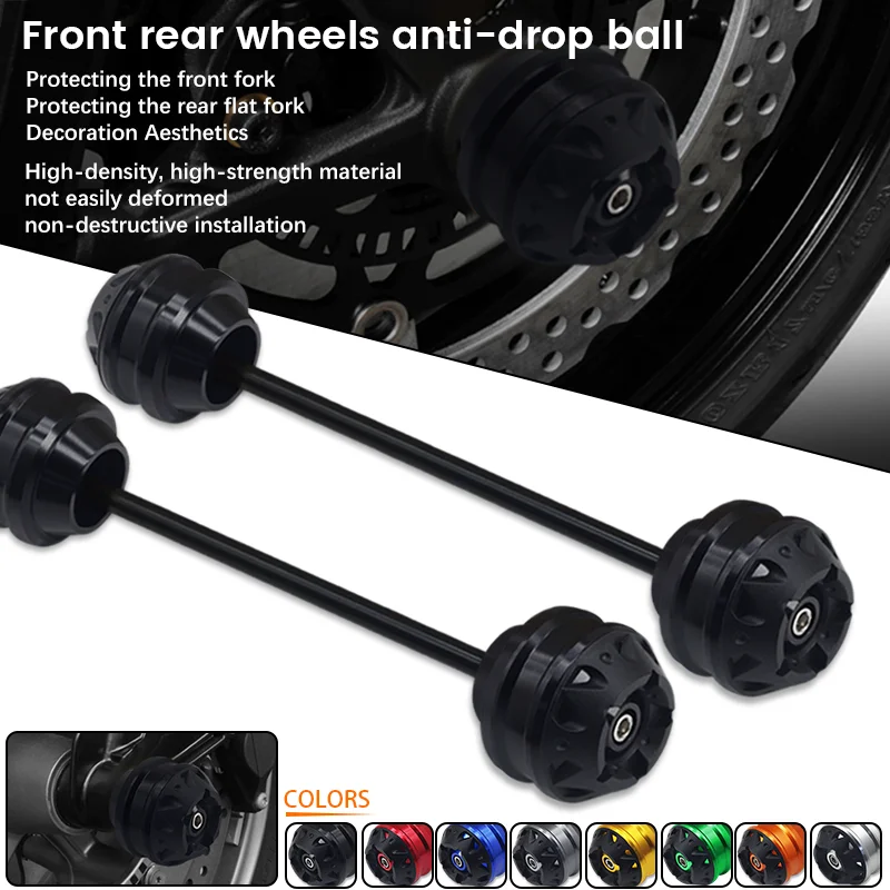 

Motorcycle Front & Rear Axle Fork Crash Sliders Wheel Protector For DUCATI Multistrada 950 Multistrada 950S MULTISTRADA 950/S