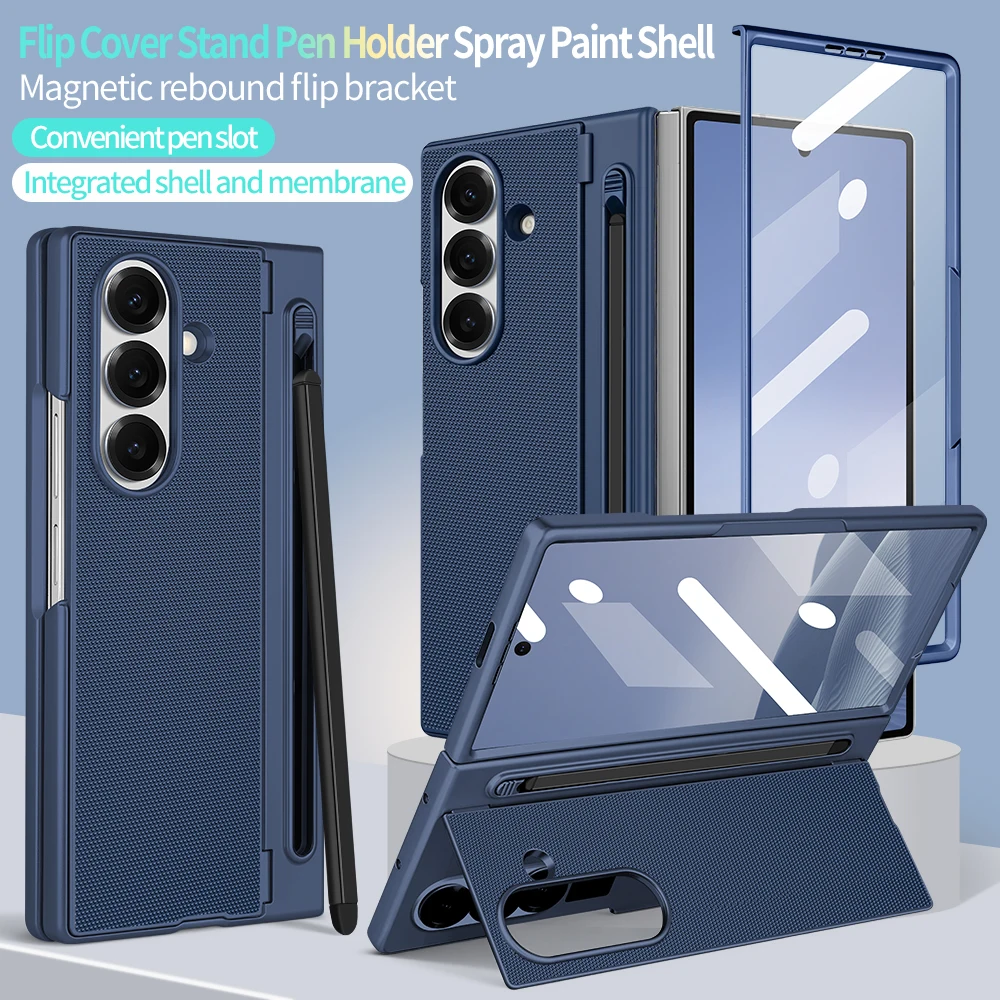 Hard PC Back Cover Phone Case for Galaxy Z Fold 7/6 with Tou