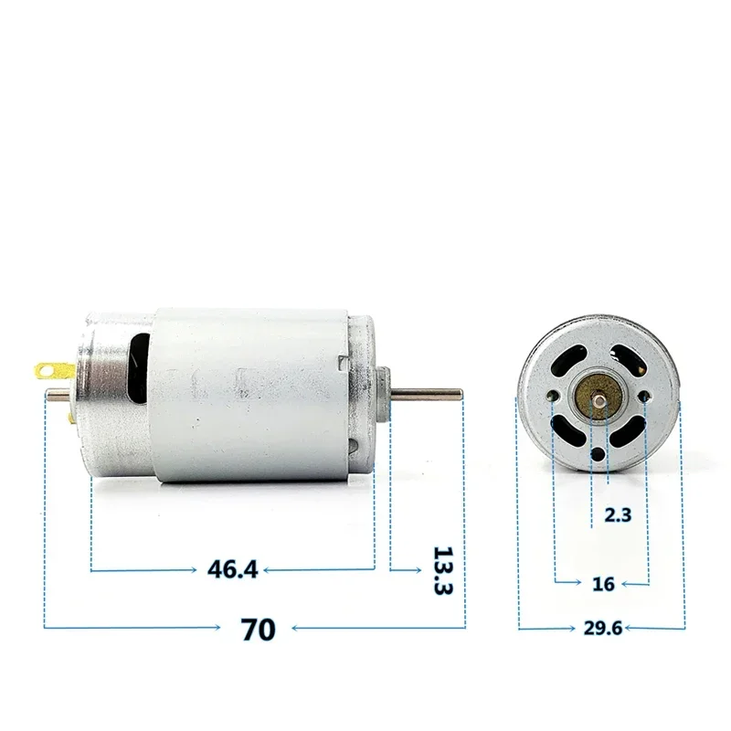 390 DC Motor DC 6V -18V 12V 5400RPM Mini Motor Large Torque Engine Carbon Brush Motor For DIY Toys Hair Drier Mini Fan