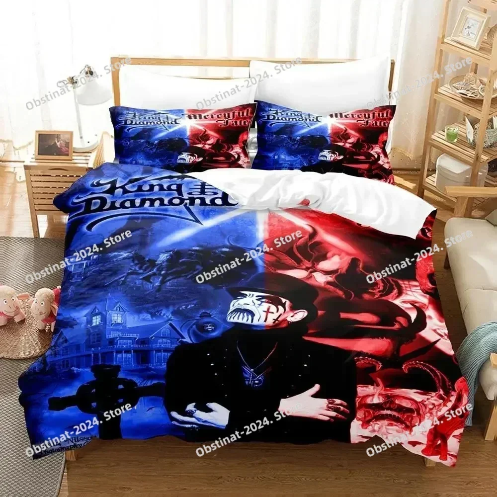 Top Mercyful Fate Bedding Set Printed single Comforter Quilt Bed Cover Duvet Cover Pillow Case 3 Pieces Set For Kids Adult Size