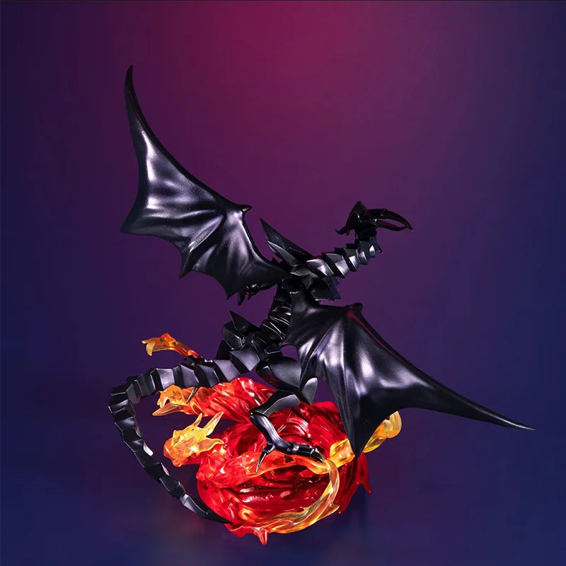 MegaHouse Game King, cards, finished monster model figure toy model ornament, real red-eyed black dragon, returns and